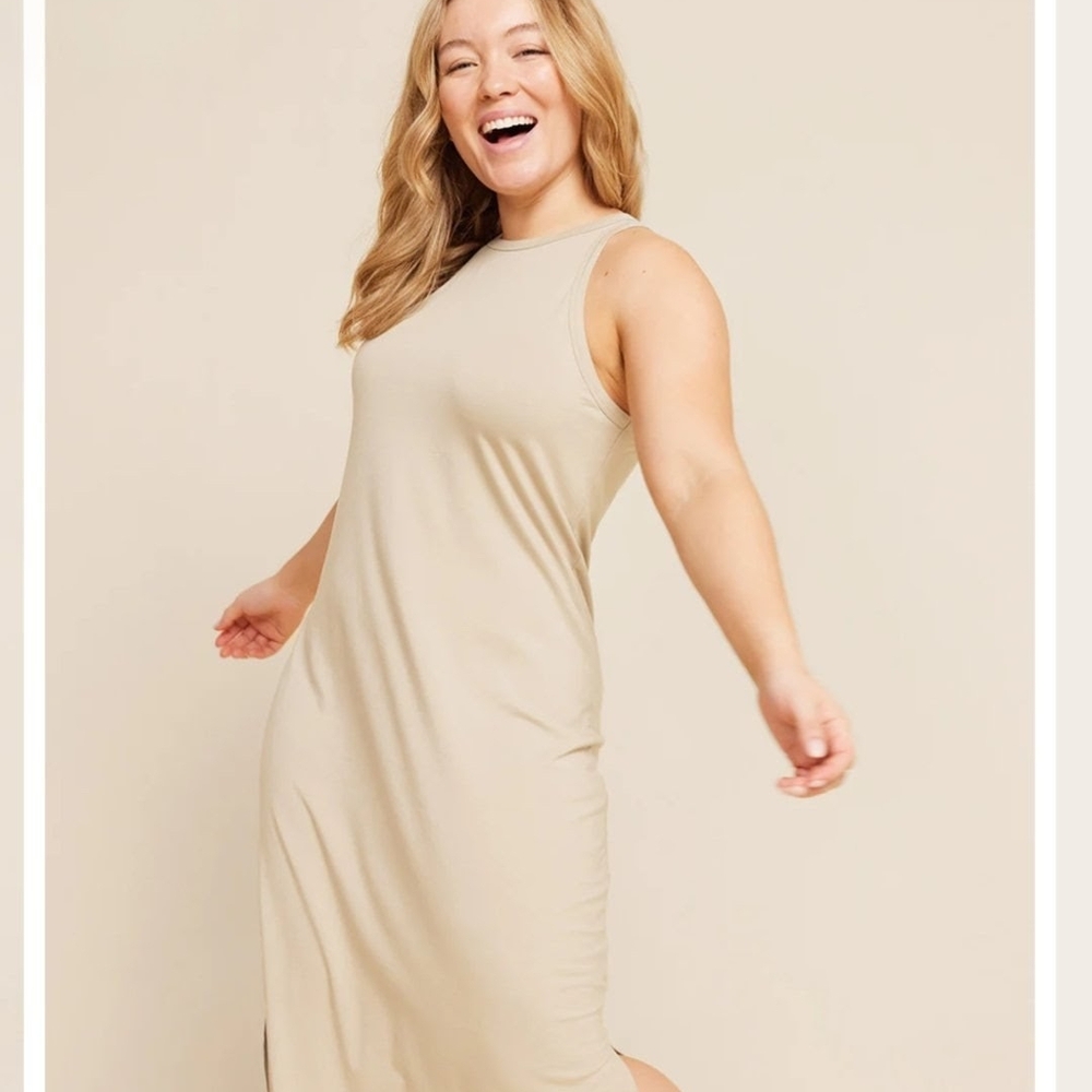 Racer Back Sleeveless Dress